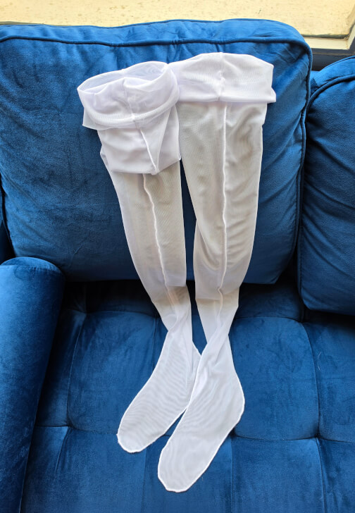 Sew Your Own Stretch Mesh Stockings: Overlocker Workshop