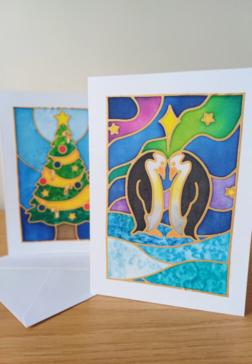 Silk Painting Class - Christmas Cards