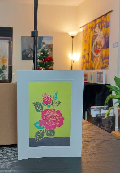 Silk Painting Roses Craft Box / Kit