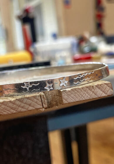 Silver Bangle Jewellery Workshop