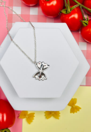 Silver Clay Farfalle Pasta Pendant Workshop