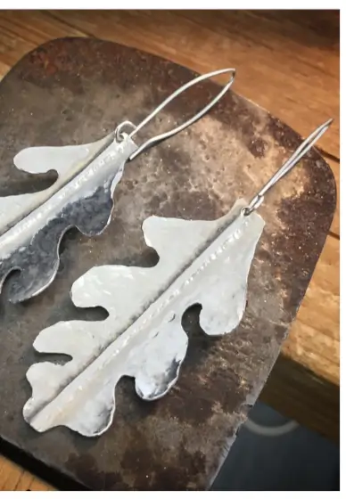 Silver Nature Inspired Pendant or Earrings Workshop