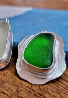 Silver Sea Glass Pendant or Keyring Making Class