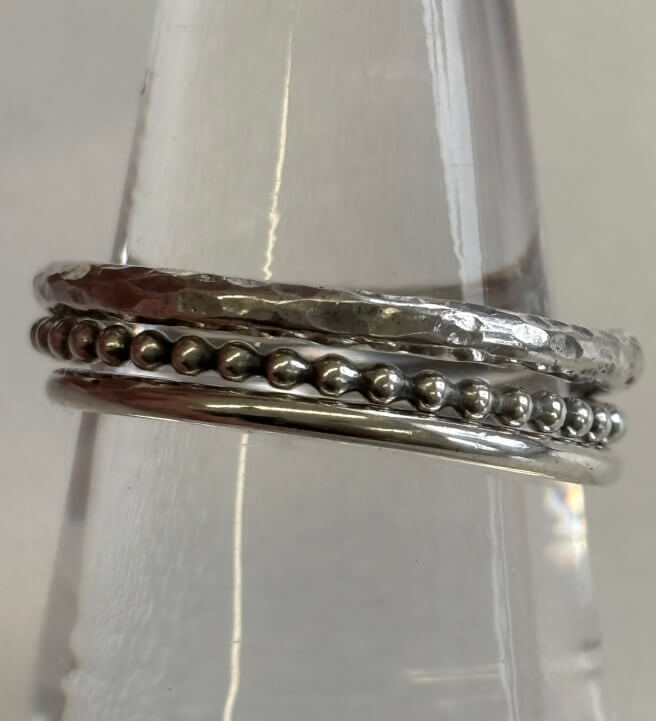 Silver Stacking Rings Workshop
