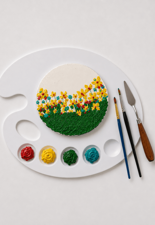 Sip and Cake: Cake Painting Experience