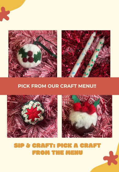 Sip and Craft Workshop: Your Choice Evening