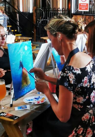 Sip and Paint Class - Woking