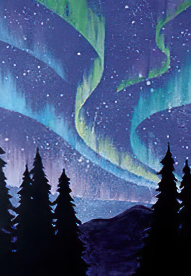 Sip and Paint “Northern Lights