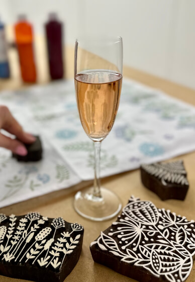 Sip and Print - Indian Block Printing Workshop