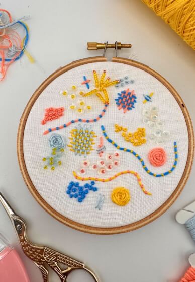 Sip and Stitch 3D Embroidery Workshop