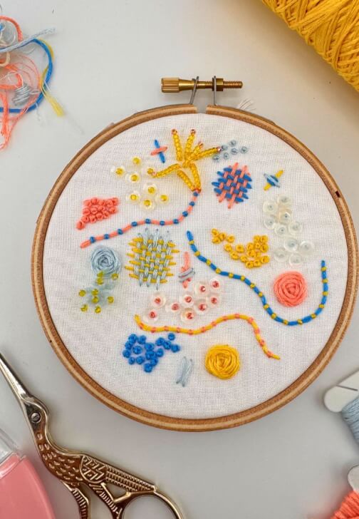Sip and Stitch 3D Embroidery Workshop