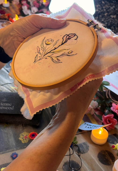 Sip and Stitch Embroidery Workshop