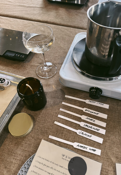 Sip and Wick - Candle Making Experience