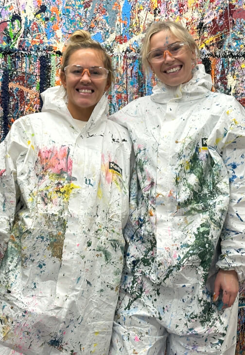 Splatter Painting Class - Private Session
