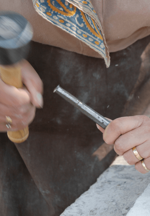 Abstract Stone Relief Carving Workshop