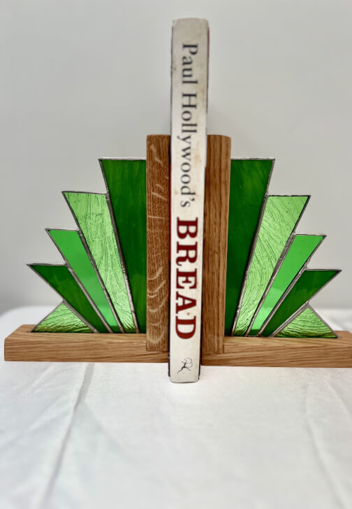 Stained Glass Art Deco Book Ends Workshop