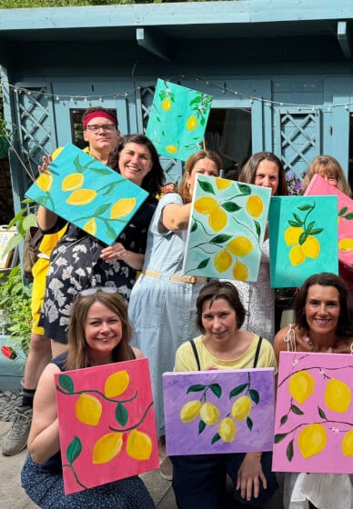 Summer Painting Workshop - Lemons on Canvas