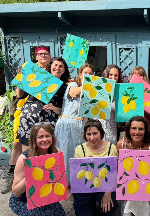Summer Painting Workshop - Lemons on Canvas