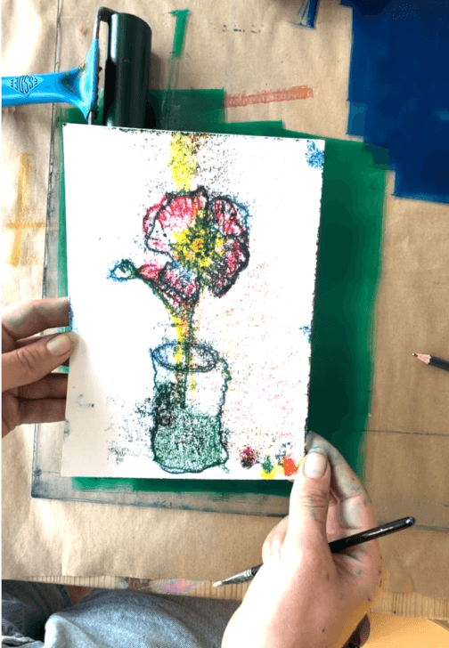 Summer Sip and Print: Playful Evening Printmaking Workshop