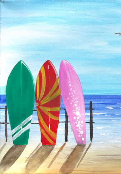 Teenager Paint Class - Brush Party with Rachael - Didcot