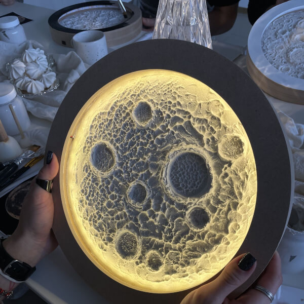 Textured LED Moon Art Workshop
