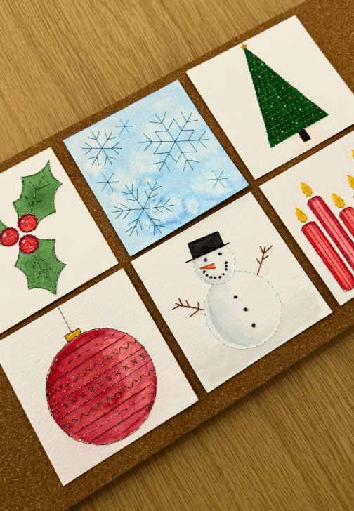 The Art of Paper Embroidery - Christmas Card Workshop