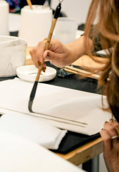 Traditional Japanese Sumi-e Ink Painting Workshop: Monthly Floral
