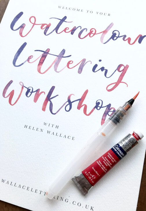 Watercolour Brush Lettering Workshop