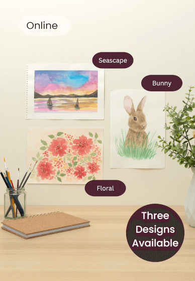 Watercolour Class – Three Designs Available