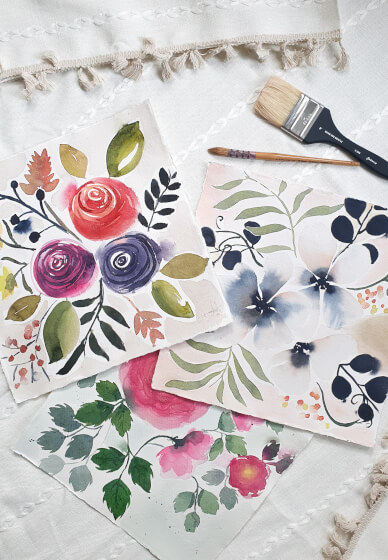 Watercolour Loose Florals Workshop