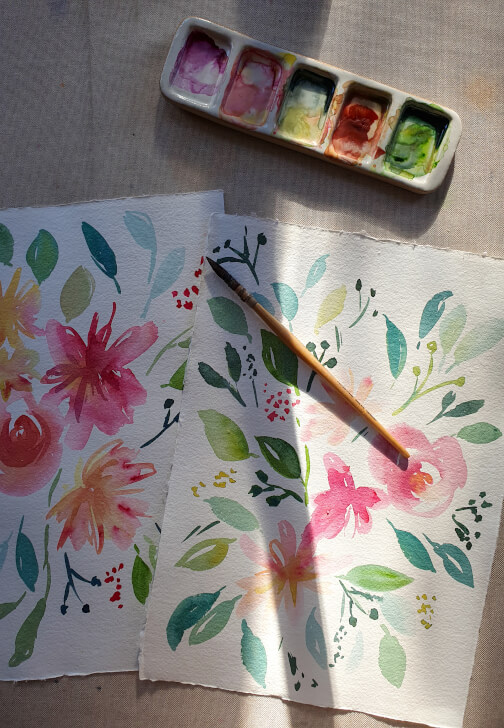 Watercolour Loose Florals Workshop