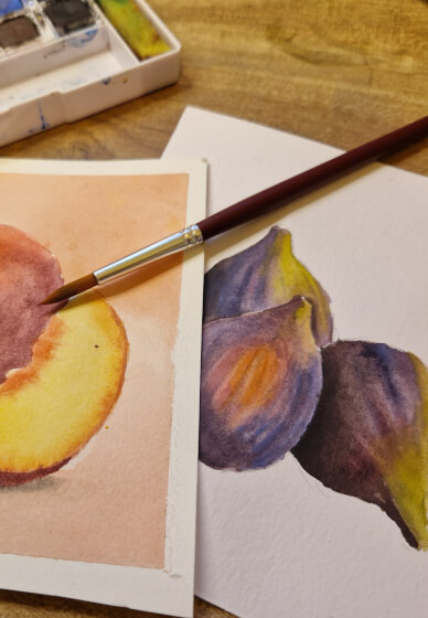 Watercolour Painting Class at Home