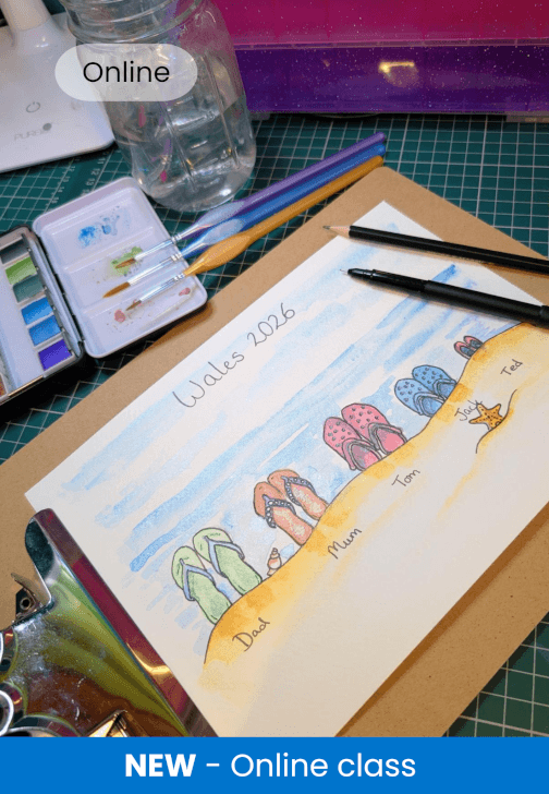 Watercolour Personalised Summer Art Class