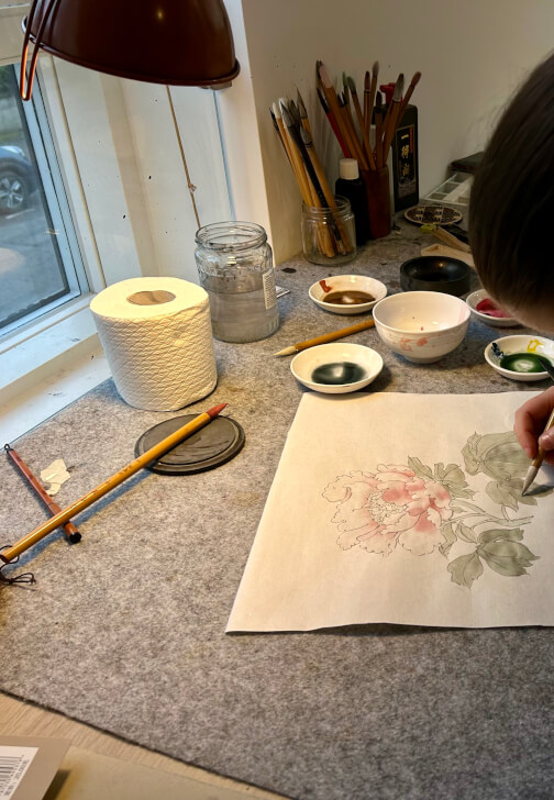 Weekly Chinese Floral Painting Class