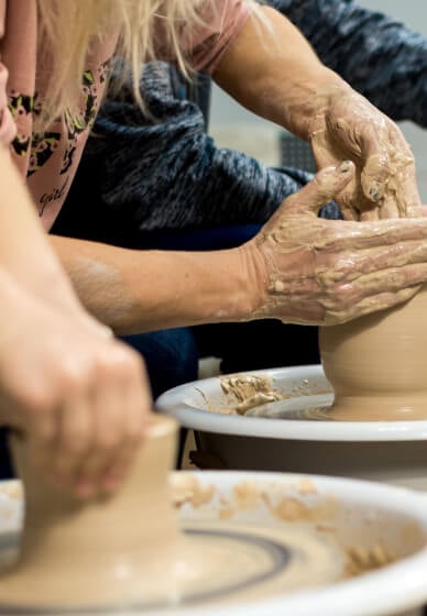 Wheel Throwing Pottery Class - BYOB and Craft