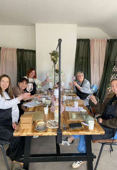 Wine Glass and Bottle Painting Workshop