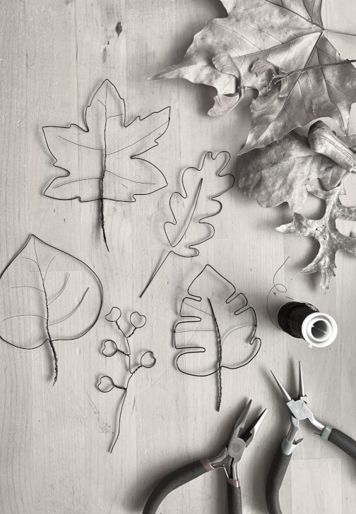Wire Art Leaves in a Frame Workshop