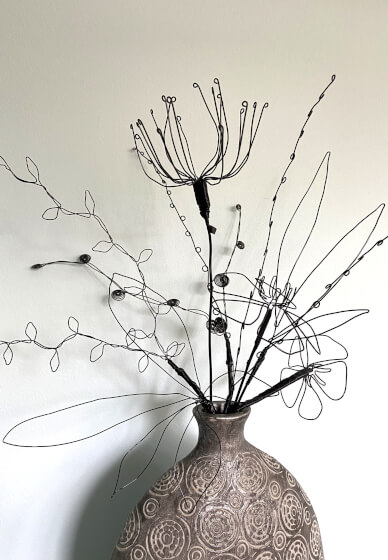 Wire Flowers and Leaf Stems Workshop