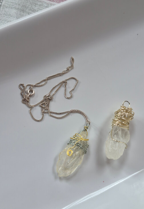 Wire Wrapped Crystal Jewellery Making Class