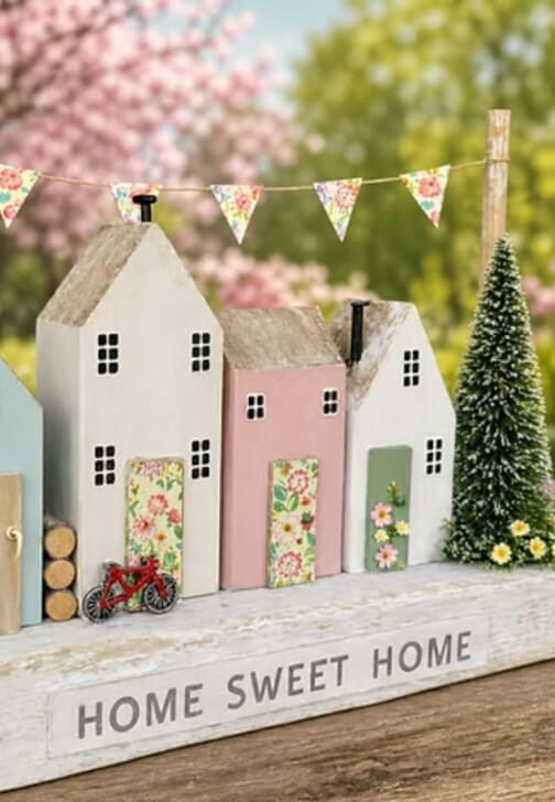 Woodwork and Decoupage Workshop: Springtime Cottage Lane