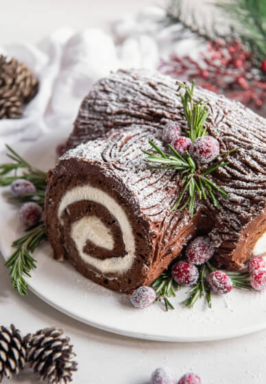 Yule Log and Gingerbread Biscuits Christmas Baking Class