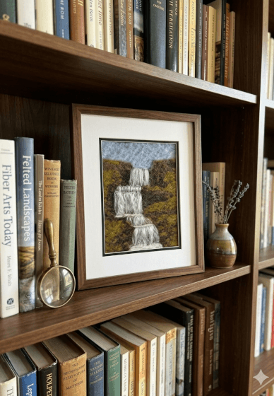 2D Felted Waterfall Picture Workshop