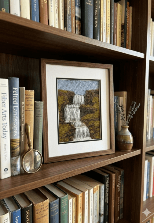 2D Felted Waterfall Picture Workshop