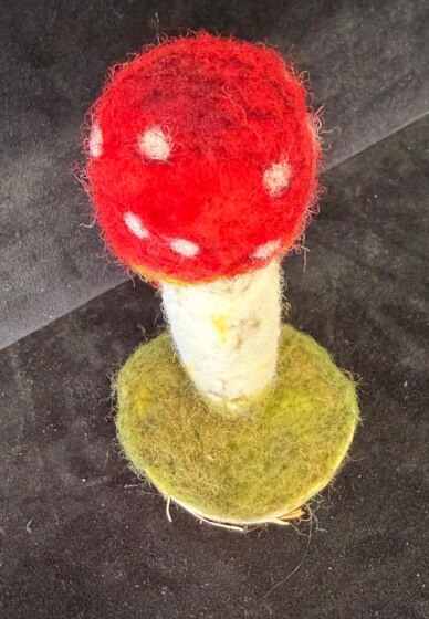 3D Felted Fly Agaric Workshop