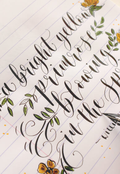 4 Week Dip Pen Modern Calligraphy Course