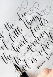 4 Week Dip Pen Modern Calligraphy Course