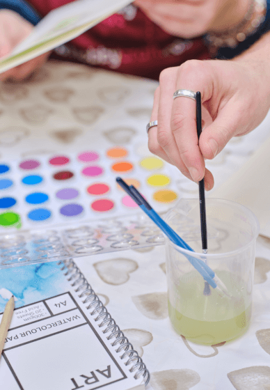 A Creative Day Together On-Demand Sweet Pea Watercolour Class