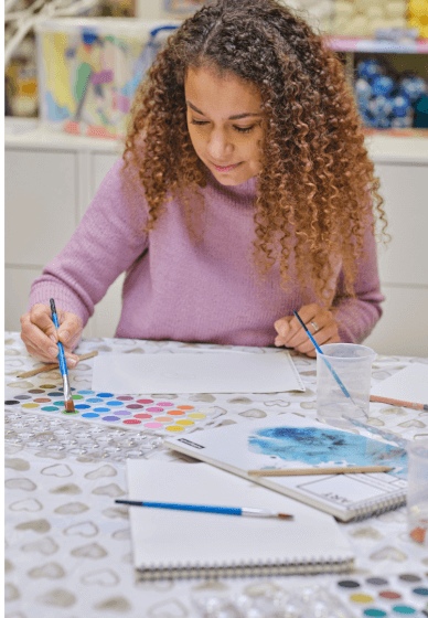 A Creative Day Together On-Demand Sweet Pea Watercolour Class