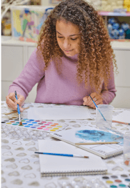 A Creative Day Together On-Demand Sweet Pea Watercolour Class