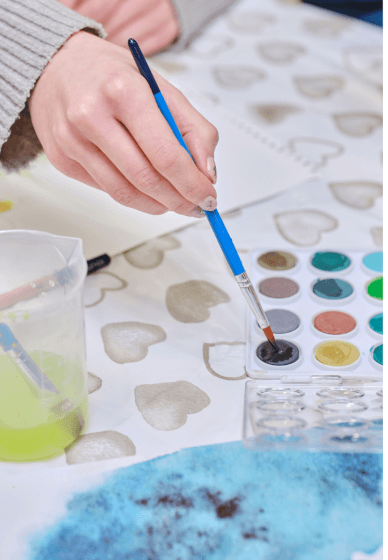 A Creative Day Together On-Demand Sweet Pea Watercolour Class